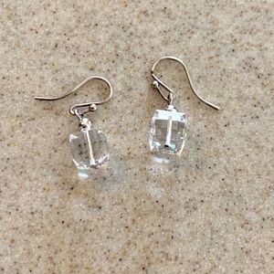 Swarovski crystal dangle cub earrings